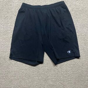 Champion Black Athletic Shorts Relaxed Fit Large L